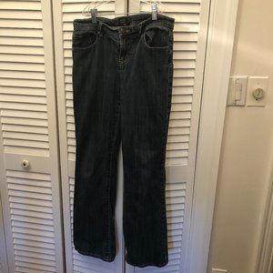 Nicole by Nicole Miller women embroidered flare jeans, 8